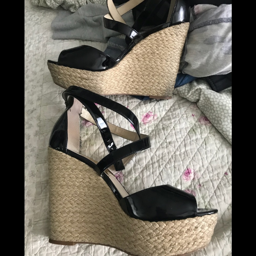 Michael Kors Patent Leather Espadrilles 9.5